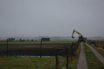 Na het veld van Sweere even de toegangsweg testen