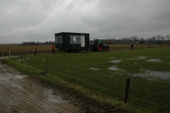 Werkzaamheden voor nieuw clubhuis