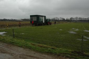 Werkzaamheden voor nieuw clubhuis