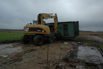 Werkzaamheden voor nieuw clubhuis