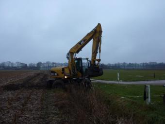 Werkzaamheden voor nieuw clubhuis