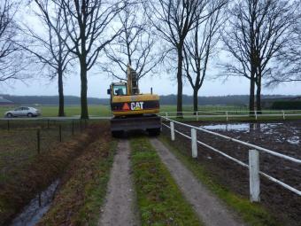 Werkzaamheden voor nieuw clubhuis