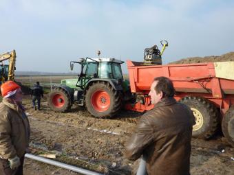 Werkzaamheden voor nieuw clubhuis