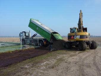 Werkzaamheden voor nieuw clubhuis