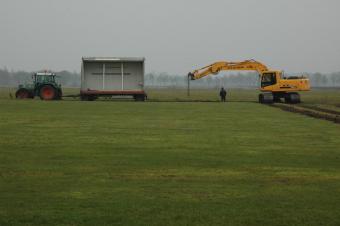 Werkzaamheden voor nieuw clubhuis