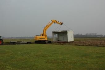 Werkzaamheden voor nieuw clubhuis